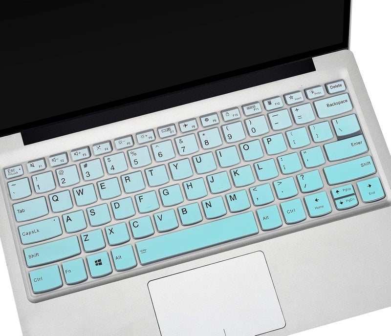 CASEDAO غطاء لوحة مفاتيح لجهاز Lenovo Flex 5 14 2 في 1/ Yoga 7i 5i، Lenovo Ideapad S540 14 بوصة/ Lenovo IdeaPad 5 14"/ IdeaPad Slim 7 14، واقي لوحة مفاتيح لجهاز Lenovo Flex 5 14" - لون نعناع متدرج - Image 1